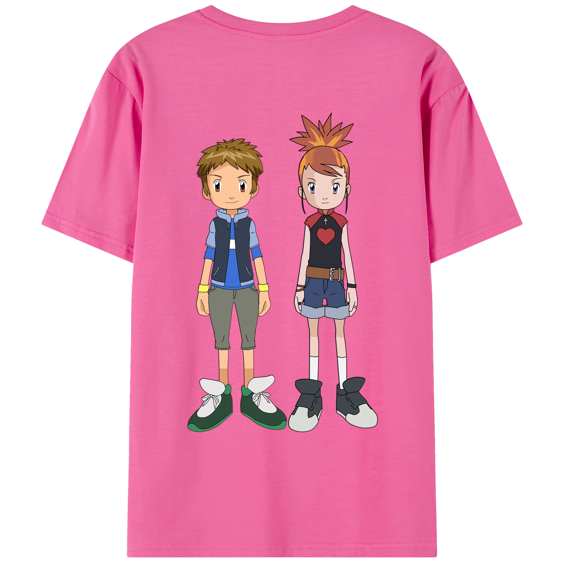 （画像用） Digimon デジタルモンスター/デジモン レディース半袖Tシャツ(バックプリント)